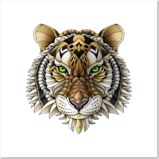 Ornate Tiger Posters and Art